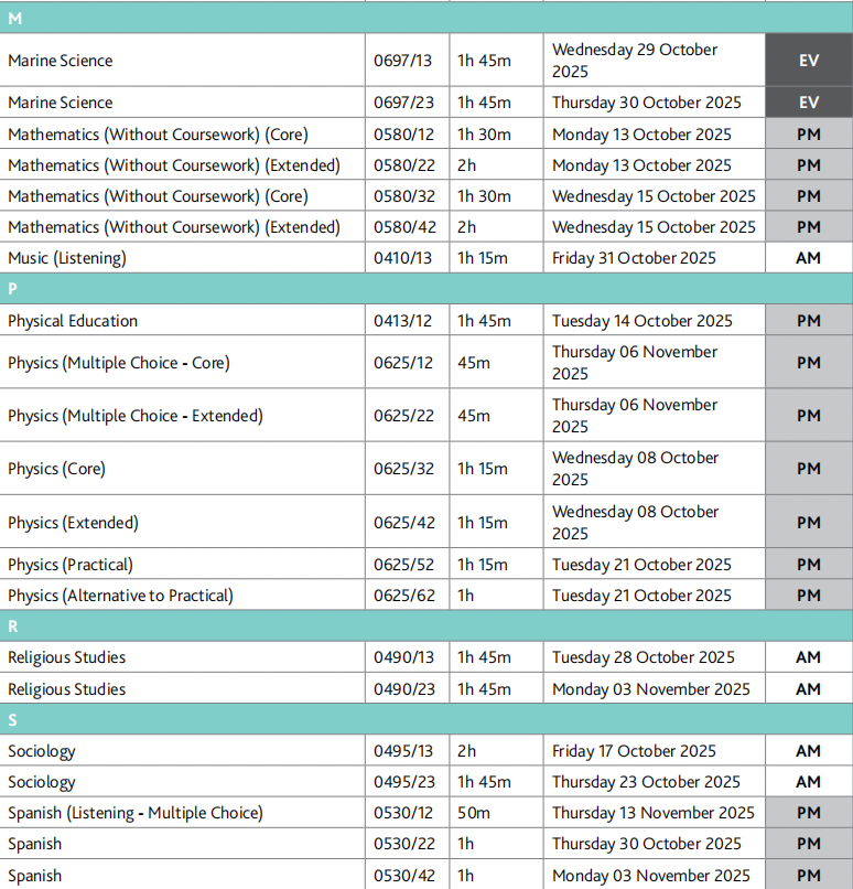 5 2025年下半年A-Level兩大考試局大考時間安排5.png