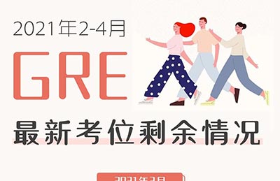 2021年2~4月GRE考位_考試時(shí)間(最新)